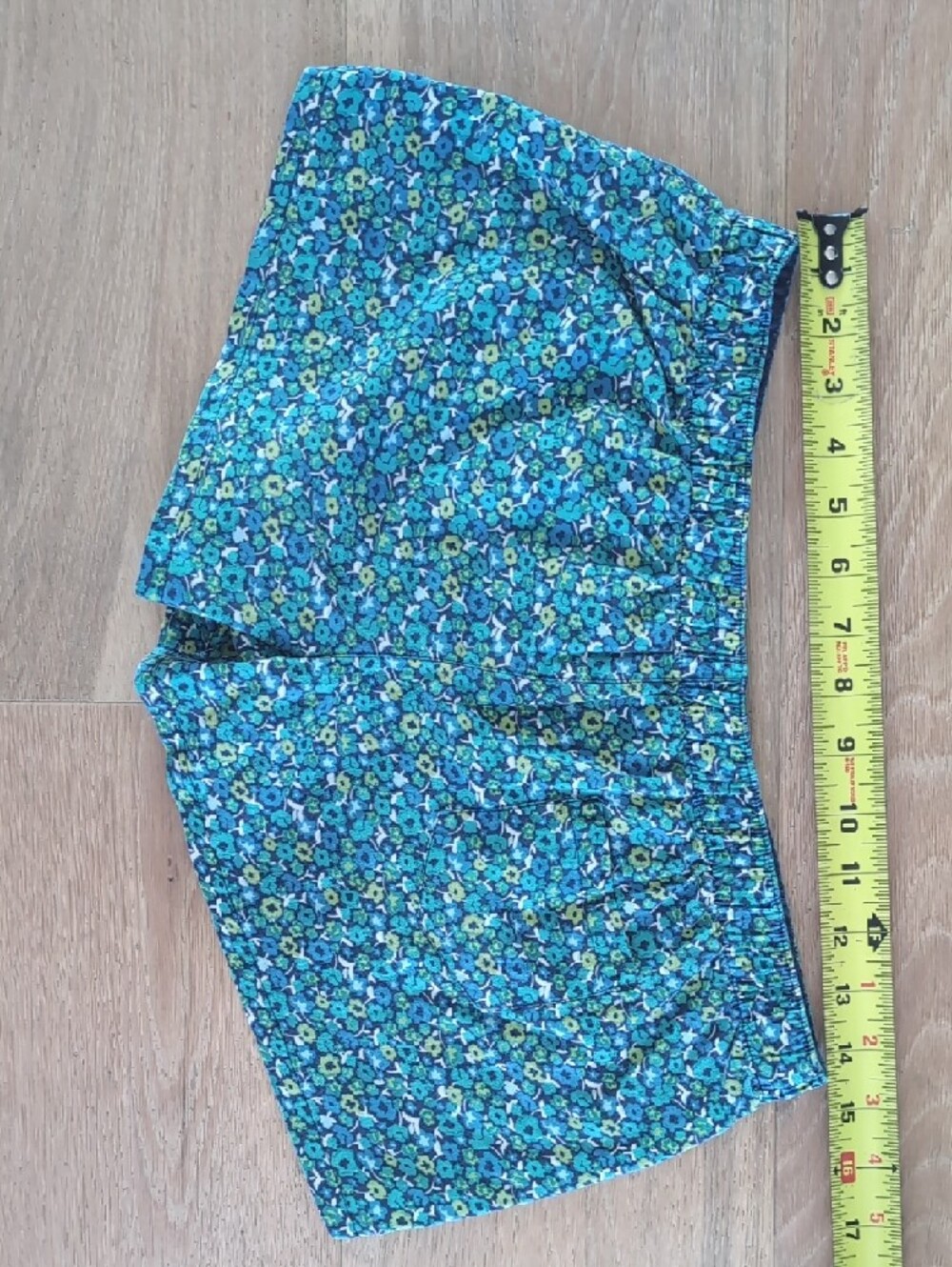 Aero Blue Floral Elastic-Waist Sleep Shorts - Picture 2 of 4